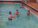 Premier soir, déjà à la piscine !