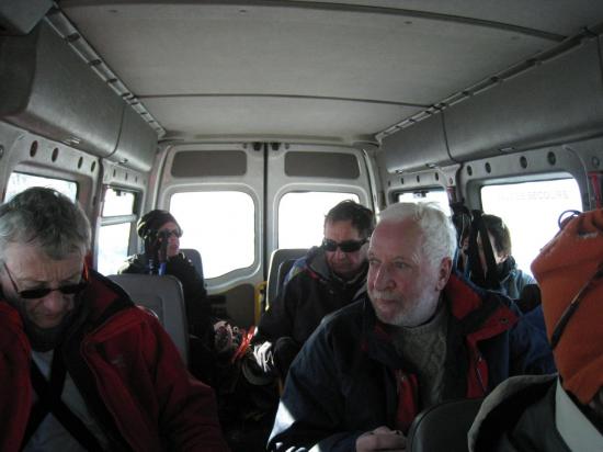Retour en mini-bus