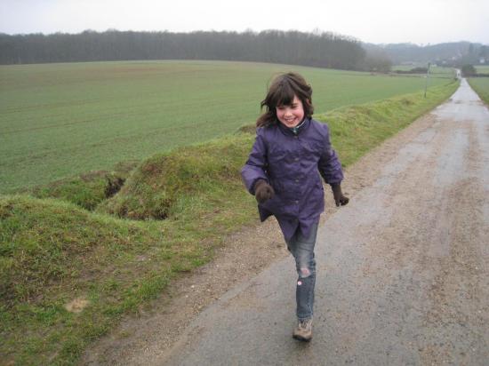 Charlotte, petite marcheuse de 9 ans