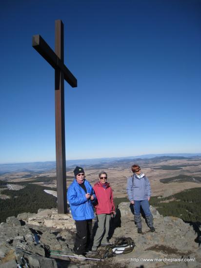 Anne-Marie, Caro, Sylvianne au sommet du Mézenc