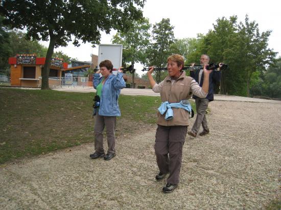 Etirements après la marche
