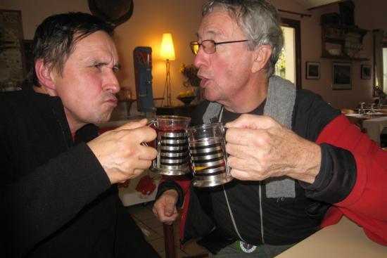 Bernard et Serge après quelques vins chauds