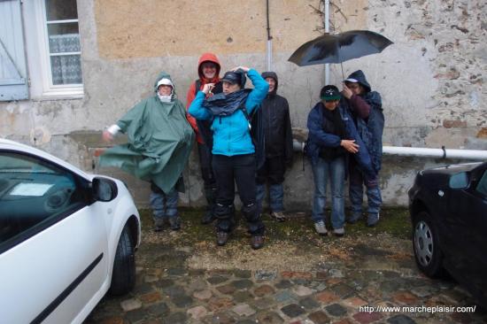 Bréançon au départ d'une rando pluvieuse