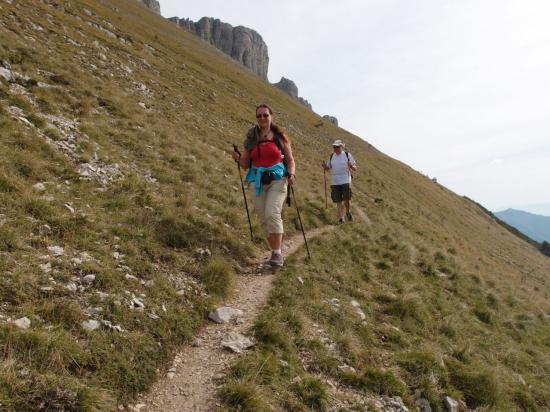 En redescendant du plateau d'Ambel ( Annick, Gilbert)