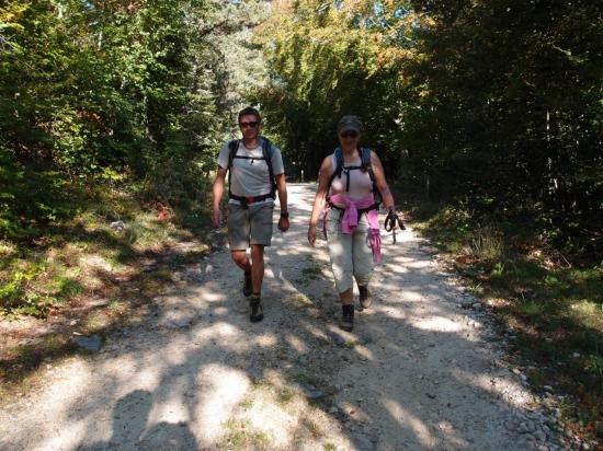 Didier, notre guide et moi