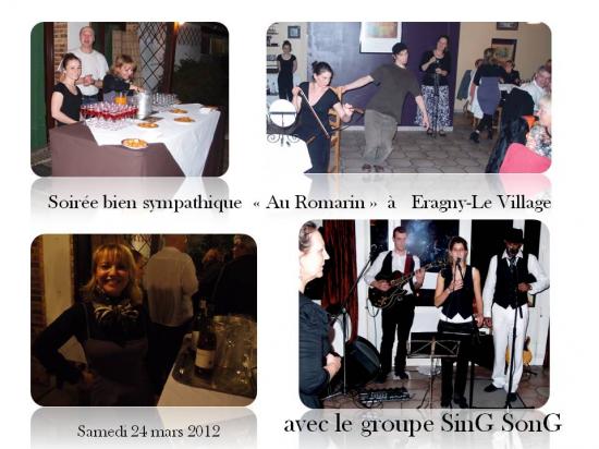 Soirée bien sympathique Au Romarin